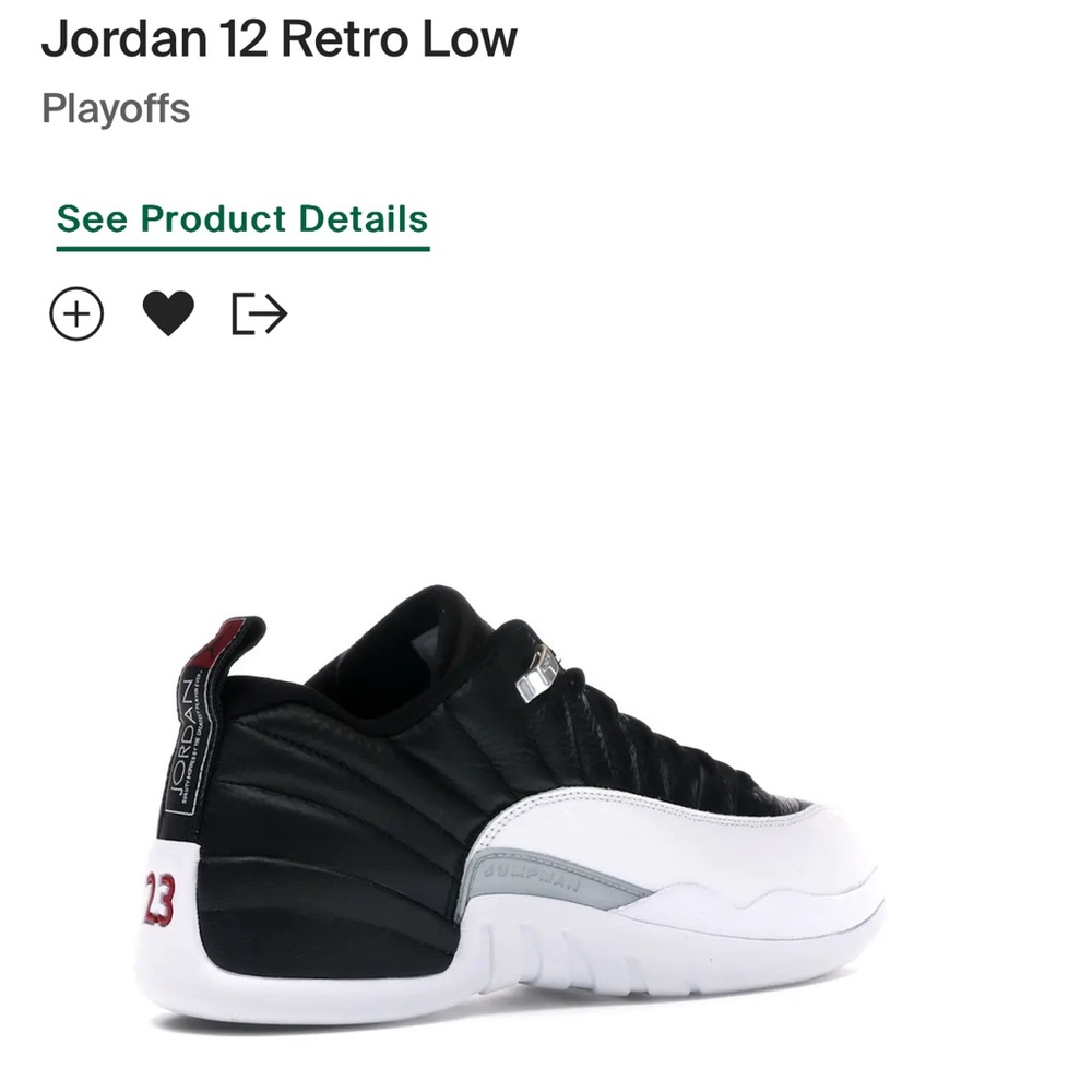 Jordan 12 Retro Low Playoffs - Picture 2 of 6